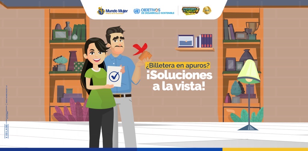 Mama y papa fortuna sonriendo