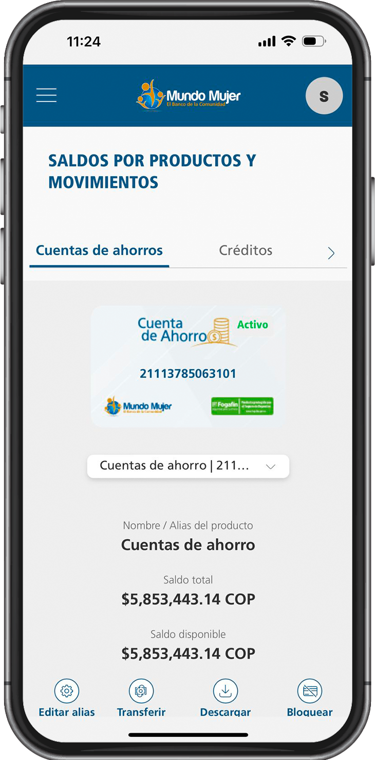 Imagen aplicacion Banco Mundo Mujer