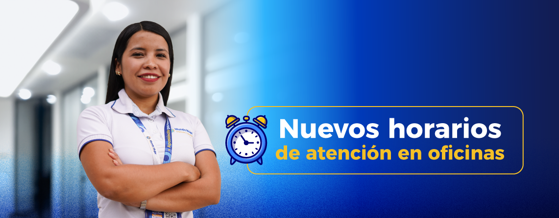Cambio de horario en oficinas